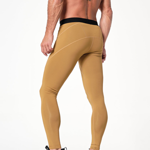 Hot Selling OEM Yoga <b>Leggings</b> Men unique Style Workout Pants Quick Dry Sports Tights Men <b>Leggings</b> with custom color logo - Product Image 2