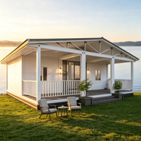 Maison conteneur extensible de luxe de 20 pieds, studio modulaire préfabriqué de 37 m² pour utilisation dans un jardin arrière-cour