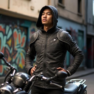 Blouson de moto hiver blindé avec doublure polaire de protection, rembourrage renforcé brodé et options OEM/ODM - Product Image 5