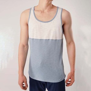 Venta al por mayor OEM Athletic Workout Singlets Algodón Secado rápido Transpirable Ropa de hombre Casual Tank Tops Fitness Gym Tank Tops Hombres - Product Image 1