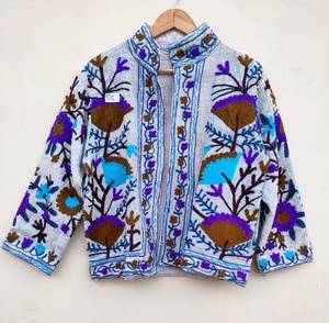 Attractive Hand Embroidered Suzani Jacket for Women Spring Bohemian Boho Women <b>Coat</b> Festival Special Gift - Product Image 1