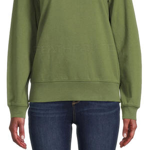 El último estilo, sudadera de mujer hecha a medida, ropa de invierno informal, tela de punto, precio al por mayor, teñido liso - Product Image 5