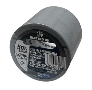 5 m. Nastro adesivo Super Tape grigio da 50 mm per impieghi gravosi. (Electro DH 04.440/5/G) - Product Image 1