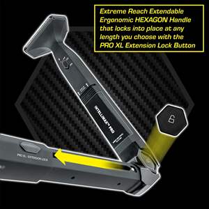 Afeitadora de espalda con cuchilla de cerámica extra ancha de 2.7 pulgadas, cabezales flexibles duales, nuevo diseño y mango extendido - Product Image 3