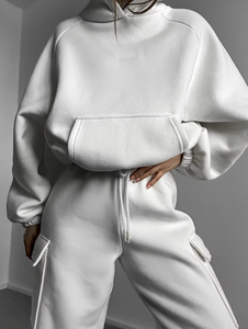 Sudadera con capucha y cremallera con diseño personalizado para mujer, chándales para correr, conjuntos de pantalones de chándal de dos piezas para mujer, conjunto de chándal para mujer - Product Image 2