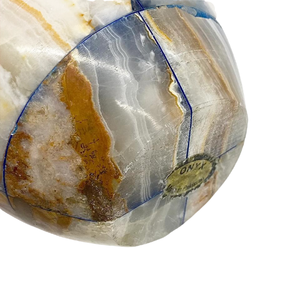 Prensapapeles de Ónix con Diseño de Patchwork, Prensapapeles de Ónix Vintage, Prensapapeles de Piedra de Ónix con Diseño de Patchwork - Product Image 4