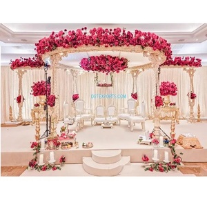 Nuevo diseñador de madera boda Mandap decoración más bonita boda interior Mandap decoración Gujarati boda madera Mandap EE. UU. - Product Image 1