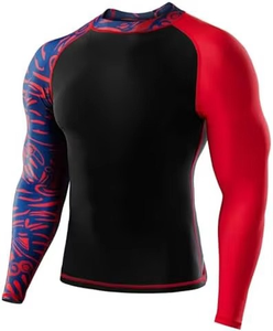 Camiseta de manga larga con logo personalizado de secado rápido para hombre, protección UV, para surf, natación, MMA. - Product Image 1