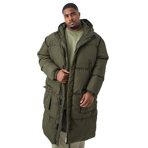 Vestes pour hommes personnalisés poids lourd vêtements de rue à la mode hiver confortable plaine respirant fermeture éclair plus les options de taille - Product Image 1