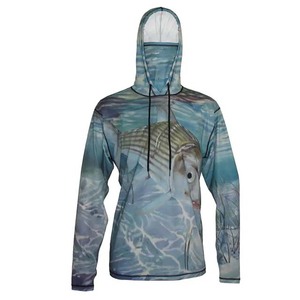 Custom High Quality 100% Cotton Marlin Fish Fishing 3D Bomber Full-Snap Varsity Letterman Hoodies basics <b>Jacket</b> Custom OEM - Product Image 1