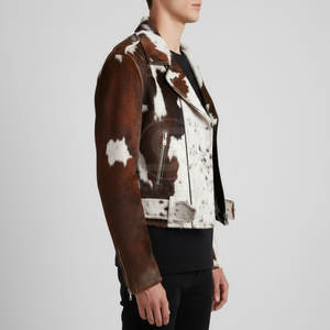 Veste d'hiver en cuir de vachette respirante pour usage extérieur, vente en gros, prix bas, best-seller, veste en cuir de vachette pour homme - Product Image 2