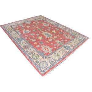 Tapis luxueux moderne Oushak en laine nouée à la main, à motifs floraux, antidérapant, à poils moyens, de qualité supérieure, fait à la main, ensemble de tapis pour salon - Product Image 1
