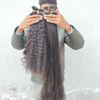 Extensions de cheveux 100% humains bouclés, Extensions de cheveux russes bruts, Micro maillons, vente en gros