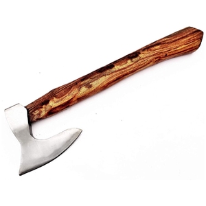 Hache Viking en acier au carbone forgé à la main avec manche en bois outil de survie de camping de qualité industrielle - Product Image 6