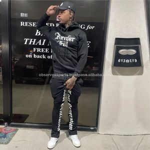 Ropa de calle de invierno Dgt Print Heavy Cotton Sweatsuit Diseñadores Chándales Conjuntos de chándal para hombre - Product Image 3