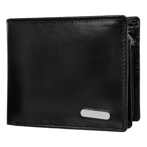 Luxury Bi-fold <b>Wallet</b> <b>Coin</b> Pouch 100% Genuine Cow Leather Top Selling Short Length Open Closure Excellent Quality RFID Factory - Product Image 2