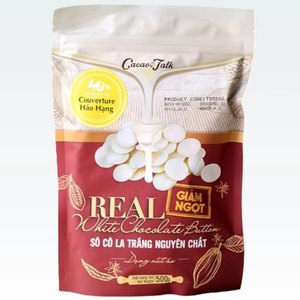 Venta al por mayor deliciosos dulces Halal bombones OEM Botón de chocolate blanco real 40% cacao panadería comida buen precio - Product Image 1