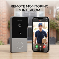 Interphone IP intelligent Hiwink en gros 1080P WiFi PoE HW6203 avec déverrouillage par application NFC et carte IC, logo personnalisé