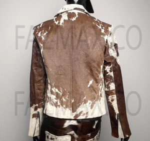 Chaqueta de cuero para mujer con diseño de éxito de ventas único, chaqueta de cuero de vaca para mujer y niña, chaquetas con logotipo de diseño OEM - Product Image 4