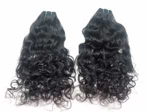 Extensions de cheveux ondulés humides 100% vierges de haute qualité, 14 pouces, mèches lâches à ondulations profondes, cheveux indiens bruts, cheveux de temples - Product Image 3