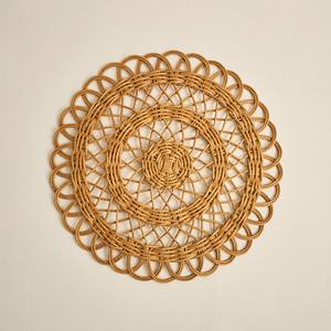 Delightful Rattan <b>Round</b> <b>Placemat</b> Handmade Wicker Table Mat Decorative <b>Placemat</b> For Table Setting Home Decor Vietnam Wholesaler - Product Image 1