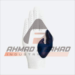 Guantes de golf de cuero Cabretta pakistaní de alta calidad con logotipo personalizado, característica transpirable, fabricados en Pakistán por el propietario de A & F Industries - Product Image 1