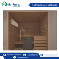 Panneaux muraux de sauna en aulne en bois massif 15x120mm STS3