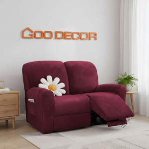 Housse de canapé inclinable OEM ODM Set 321, style bohème floqué, fabriquée au Vietnam, directement de l'usine, pour la protection des meubles - Product Image 5
