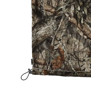 เสื้อฮู้ดดี้แบบมีซิป ทรงโอเวอร์ไซส์ ลายพรางป่า สำหรับกิจกรรมกลางแจ้ง ป้องกันลม ปรับแขนเสื้อและเอวได้ด้วยเชือกผูก - Product Image 5