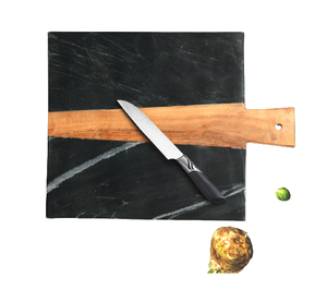 Tablas de cortar de madera de olivo y mármol, tabla de cortar para verduras, carne, cocina, tabla de cortar ecológica - Product Image 3
