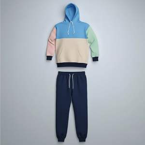 Sudaderas con Capucha Lisas para Hombre, Estilo Urbano, Personalizadas, de Algodón, Felpa Francesa Estadounidense, con Bordado Desgastado y Parches - Product Image 1