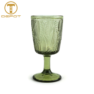 Set Professionale di Calici in Vetro Verde <span class=keywords><strong>Vintage</strong></span> per Eventi - Product Image 3