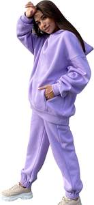 Conjunto de moda para mujer 2025, chándal de moda para mujer, conjunto de dos piezas de algodón de gran tamaño con logotipo personalizado, conjunto de 2 piezas transpirable para mujer - Product Image 3