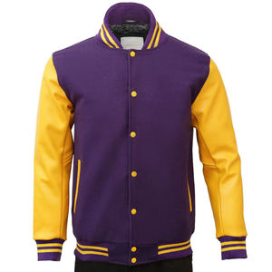 2025 nouveaux hommes collège université veste respirant et confortable coton tissu personnalisé broderie Logo Baseball veste pour hommes - Product Image 1