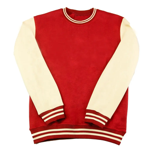 Sudadera universitaria de cuello redondo personalizada para hombre, suéter de manga larga, logotipo personalizado, impresión Digital teñida LISA para la temporada de otoño - Product Image 2