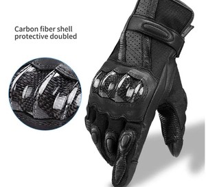 Gants en cuir de moto confortables de haute qualité avec extensibilité et poignée Caractéristiques Nouveau modèle Gants de sécurité à bas prix - Product Image 5