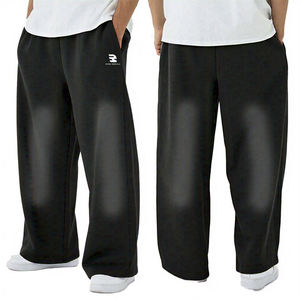 Pantalones Deportivos Extra Grandes para Hombre, Corte Holgado, Ajustados, Estilo Informal, Pantalones de Pijama Transpirables de Peso Medio para Hombre - Product Image 1
