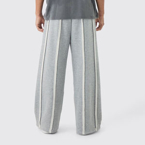 OEM/ODM 100% pantalons pour hommes lavés sur mesure en coton avec logo sérigraphié lourd 500GSM pantalon vierge surdimensionné pour hommes - Product Image 5