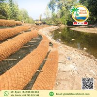 BOUGIE DE COCO pour la stabilisation des berges de rivière - BOUGIE DE COCO pour le contrôle de l'érosion