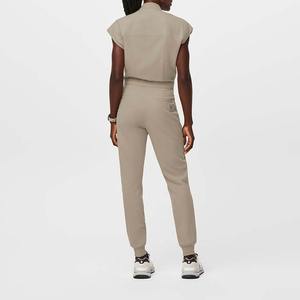 Conjuntos de Enfermería de moda transpirable de alta calidad para mujer, Pantalones rectos, uniformes hospitalarios altos, bonitos uniformes de enfermería Sexy - Product Image 3