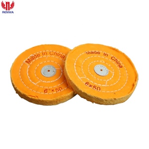 Roue en coton pour laboratoire dentaire 6 pouces x 50, roue de polissage jaune en tissu - Product Image 6