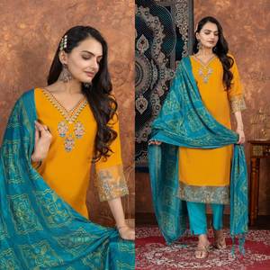 ผ้าเรยอนปักลายแถบยาวถึงเข่าพิมพ์ลายพิเศษสำหรับเทศกาลและงานเลี้ยง - Product Image 4