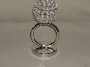 Portavelas de Cristal y Metal para Velas de Té, Estilo Clásico, Diseño Fabuloso, Acabado en Níquel, Superventas - Product Image 5