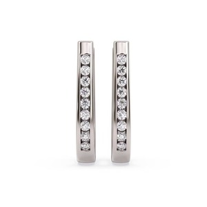 Pendientes de Diamantes con Corte de Pera y Engaste Sublime, 0.30 Ct, Diamantes Cultivados en Laboratorio en Platino para Bodas - Product Image 1