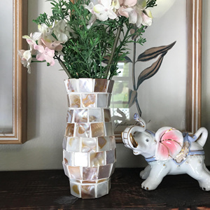 Jarrón de nácar de proveedor de Vietnam precio barato fregona floreros hecho a mano accesorio para el hogar - Product Image 5