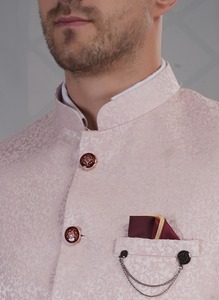 Traje de Dos Piezas Rosa de Diseño Único y Moderno para Hombre, para Bodas, Fiestas, Oficina y Eventos Nocturnos, Disponible para Exportación - Product Image 2