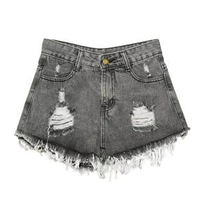 Oem-Short chic en denim déchiré pour homme, style urbain, décontracté, moyen, extensible, pour l'été - Product Image 5