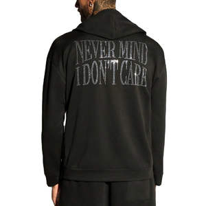 Custom <b>Men</b> <b>Thick</b> French Terry Rhinestone Hoodie Streetwear Custom Logo <b>Men</b> Rhinestone <b>Hoodies</b> - Product Image 4