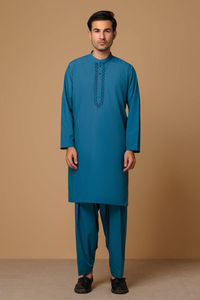 Faible MOQ, OEM et ODM, vente en gros, vêtements musulmans pour hommes les plus vendus, shalwar kameez / fournisseur direct d'usine, shalwar kameez pour hommes - Product Image 2