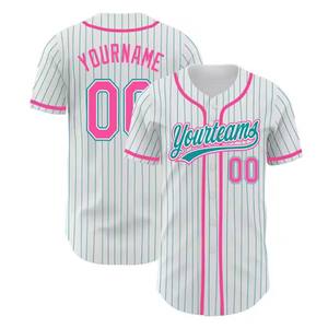 Maillot de baseball personnalisé pour adulte, manches courtes, respirant, en maille, boutons brodés, grande taille - Product Image 4